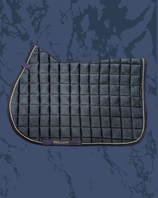 Mellion Signature Numnah – Marble Navy | Full