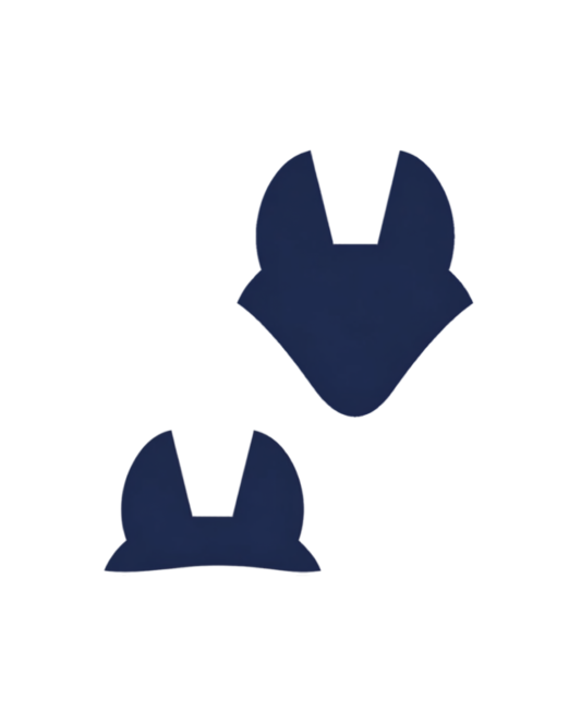 Navy Crochet Earveils